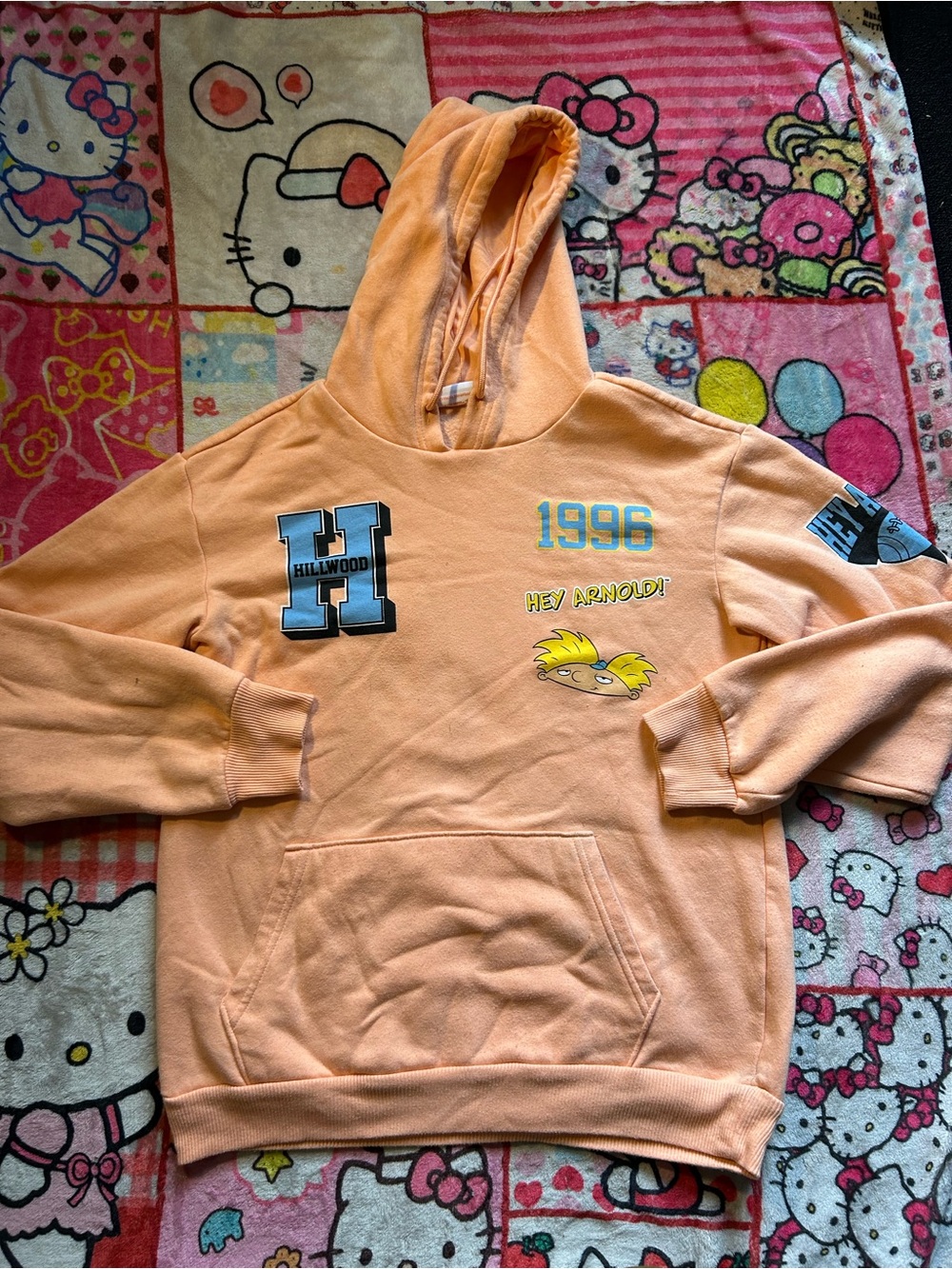 Nickelodeon Peach/Light Orange Hey Arnold Hoodie
